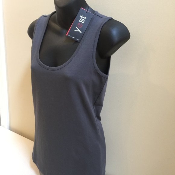 Yest Yippie 9813 Woman's Burr Fashion Tank Top Steel Grey Various Sizes 8 and 10 - Picture 1 of 7